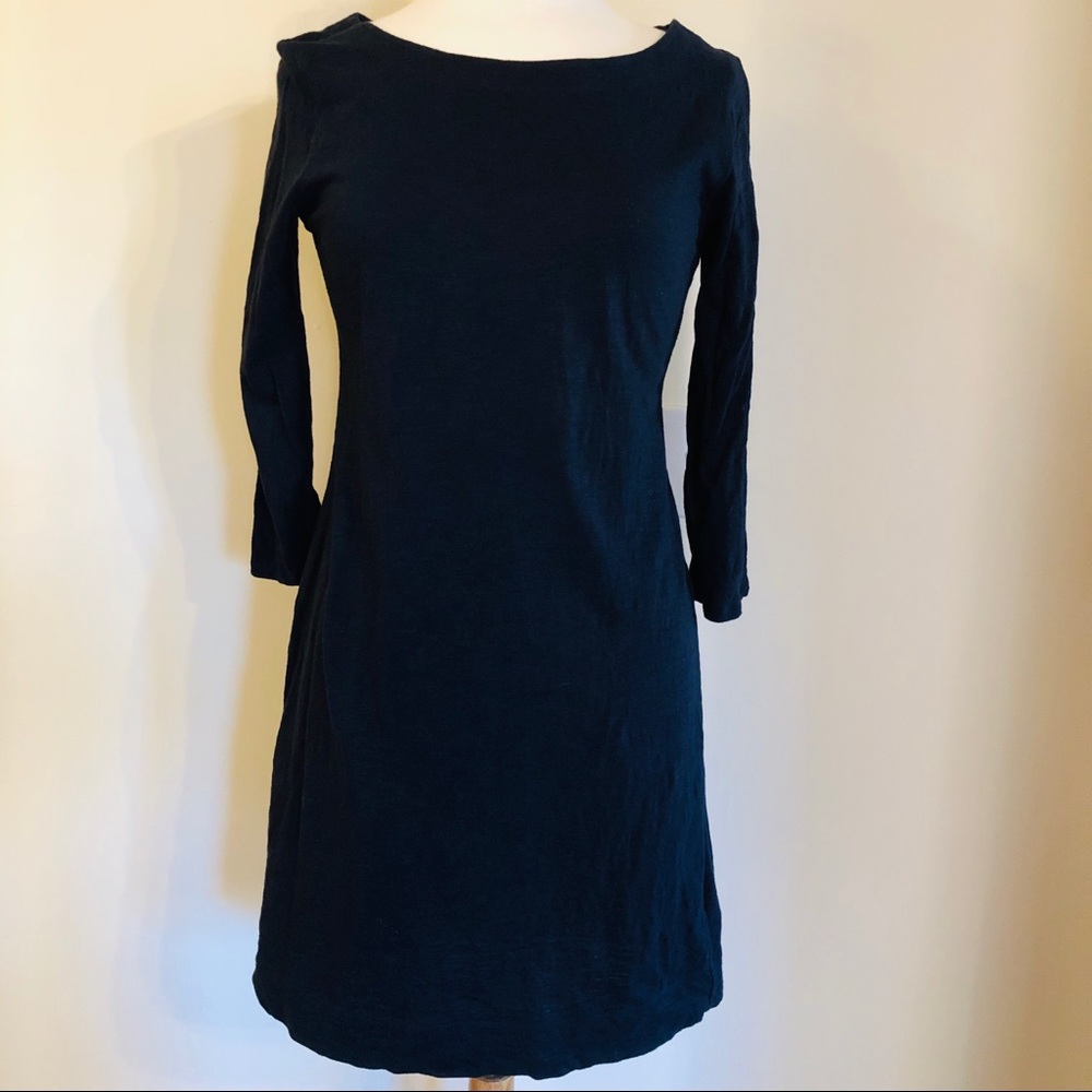 Banana Republic M navy boatneck t-shirt dress